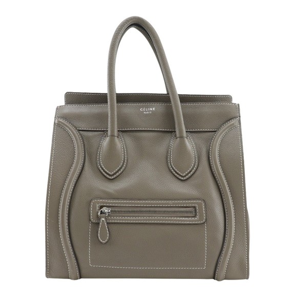 Céline Luggage Grey Leather handbag - Picture 1 of 9